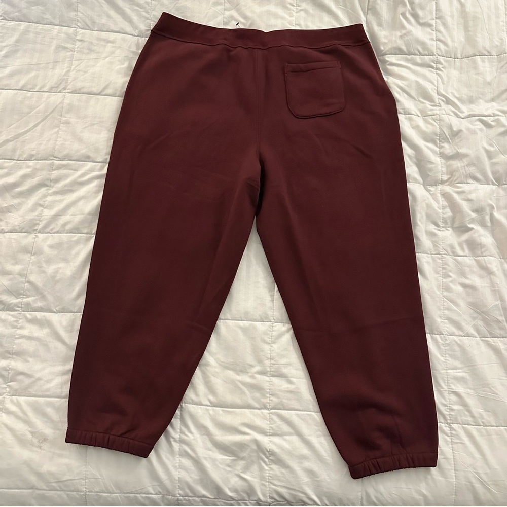 Ralph Lauren Polo RL Fleece Sweatpants | Men’s 2XB | Maroon Red - New with Tags - Picture 5 of 7